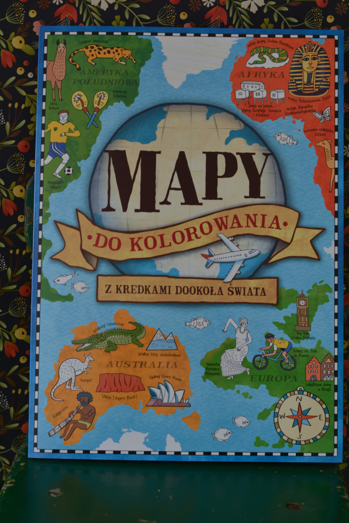 książki dla dzieci mapy do kolorowania