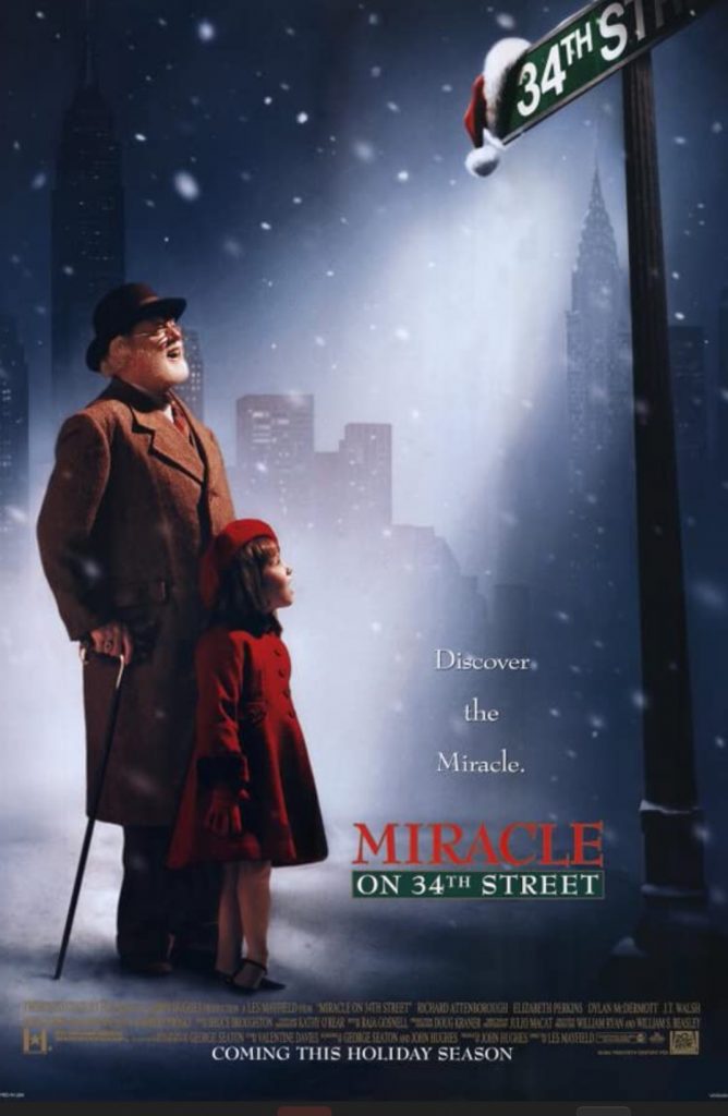 filmy świąteczne - Miracle on 34th Street poster
