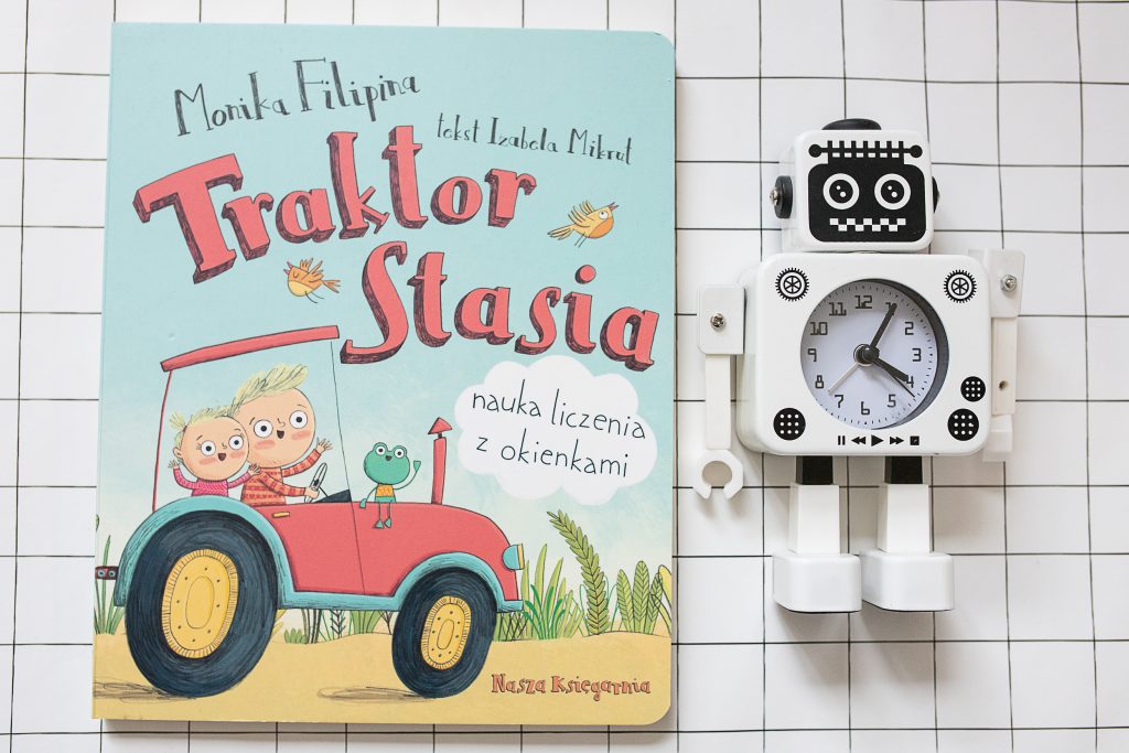 Traktor Stasia. Nauka liczenia z okienkami - okładka książki dla dzieci