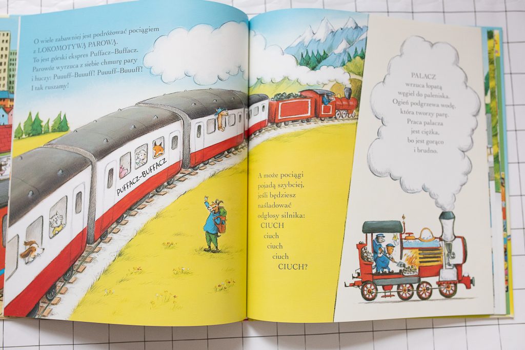 najlepsze książki dla dzieci 2021 - Dzień w Zwierzaczkowie. Wyruszamy pociągami z kocurkami