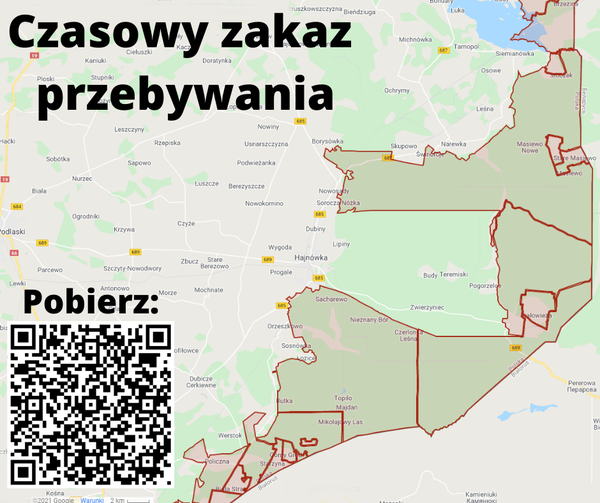 region puszczy białowieskiej mapa dostępów