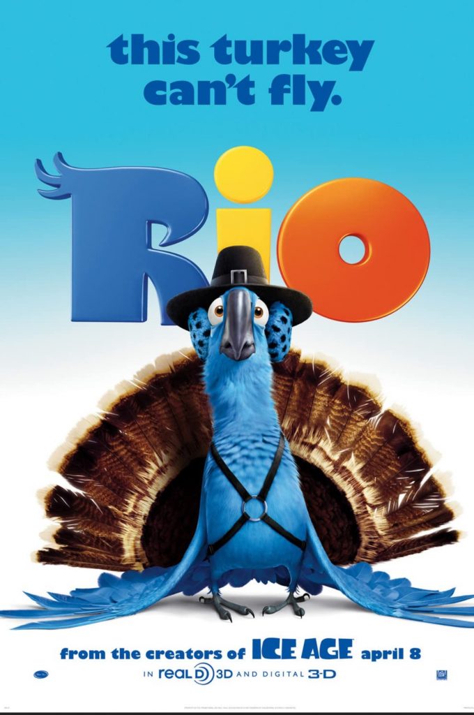 rio - plakat filmu dla dzieci